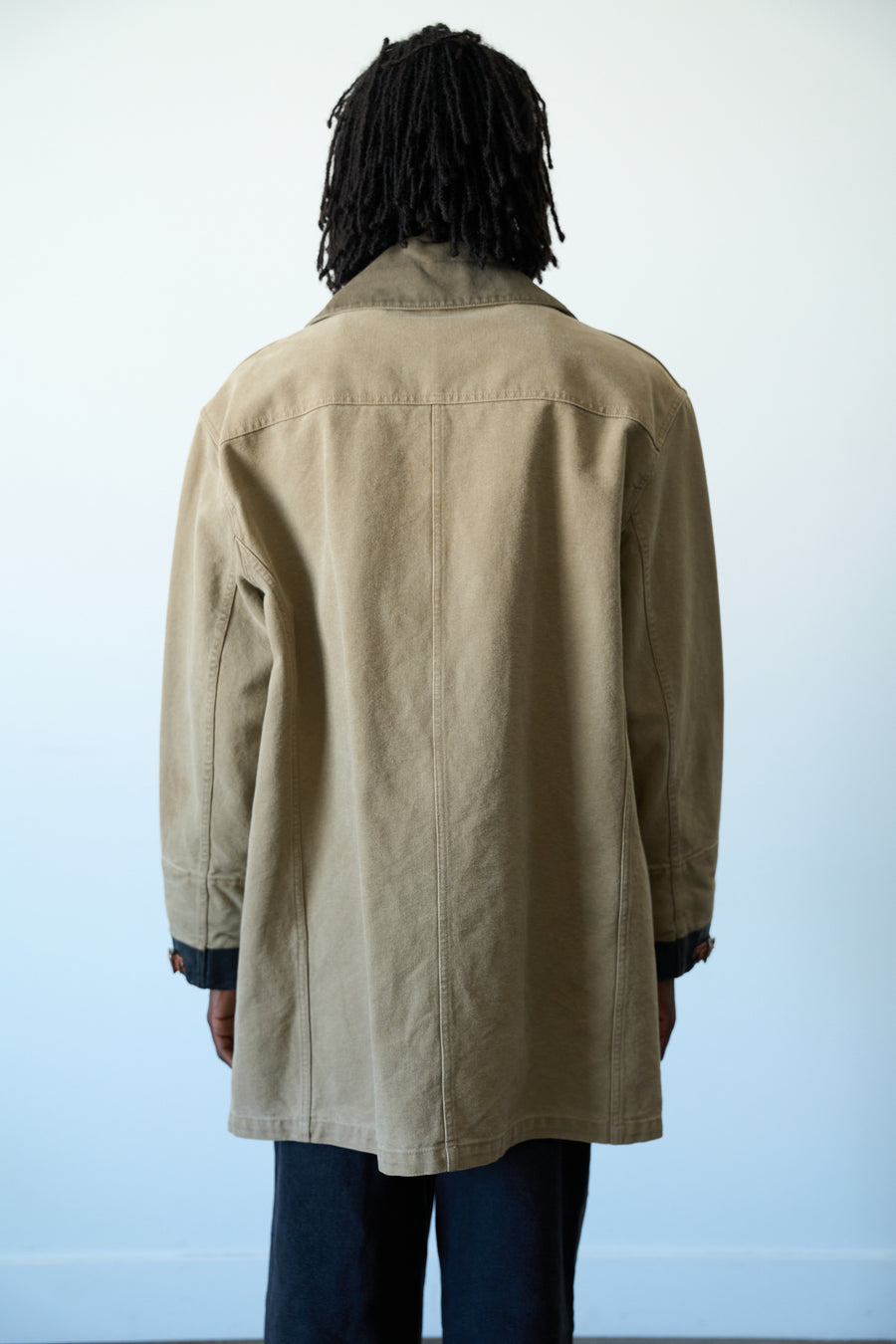 1990s-00s Ralph Lauren Canvas Fireman Trench Coat