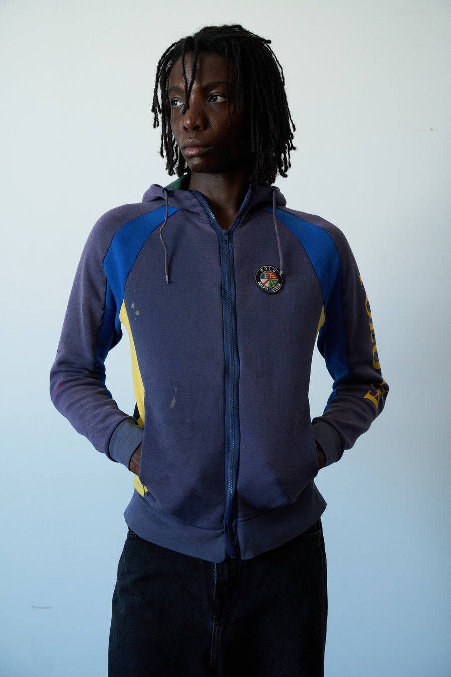 2000s Polo Ralph Lauren Sun Faded Ski Hoodie