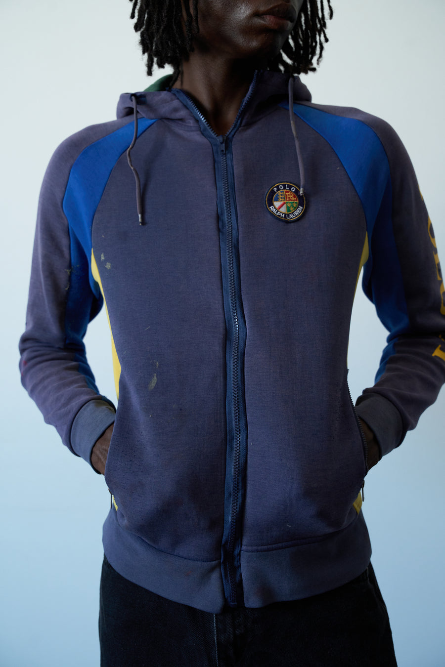 2000s Polo Ralph Lauren Sun Faded Ski Hoodie