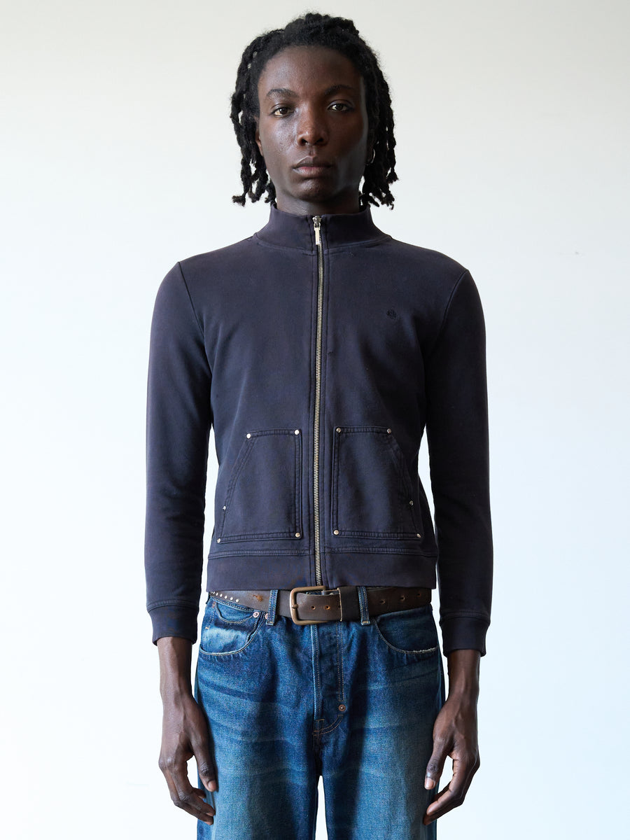 2000s Lauren Ralph Lauren Faded Blue Riveted Track Jacket – Ametora