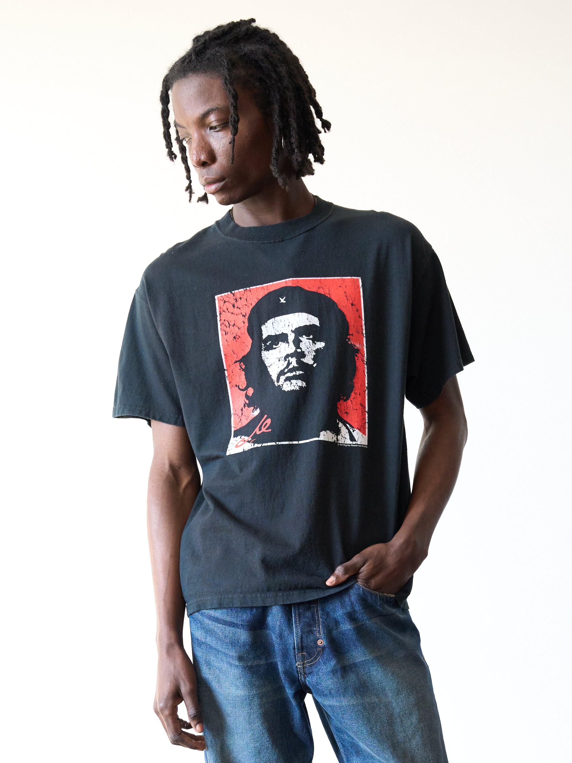 2000s Che Guevara Faded Black Tee – Ametora