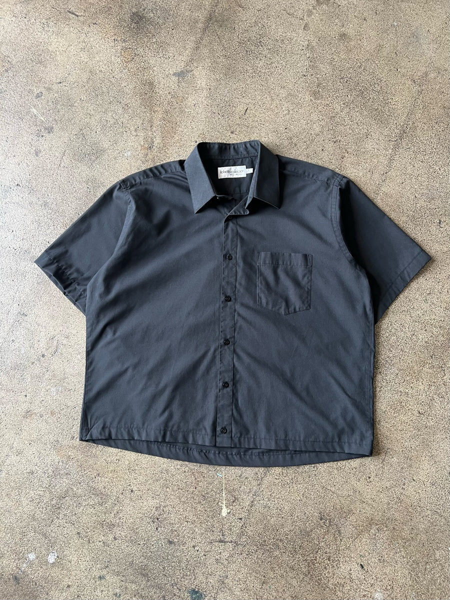 1990s Henry Segal Cropped Black Shirt