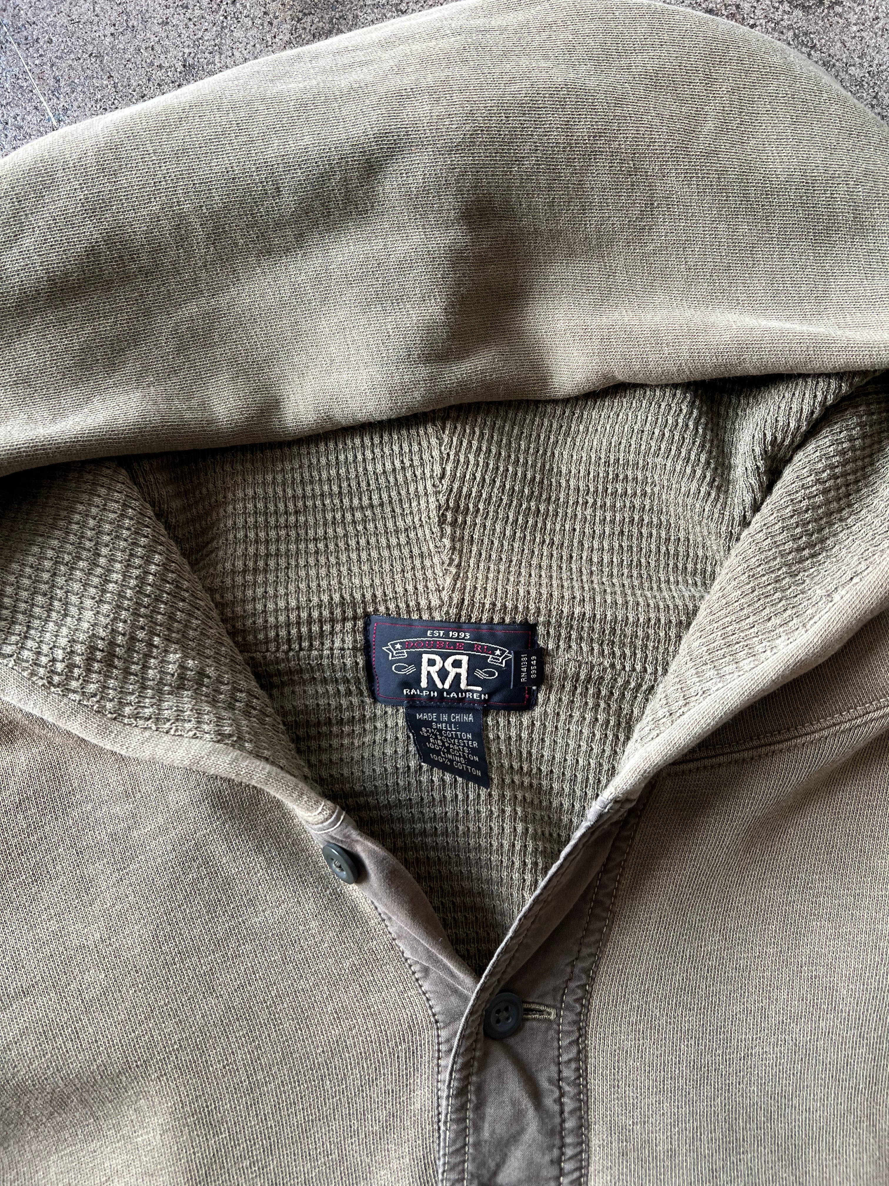 2000s RRL Army Thermal Button Hoodie – Ametora