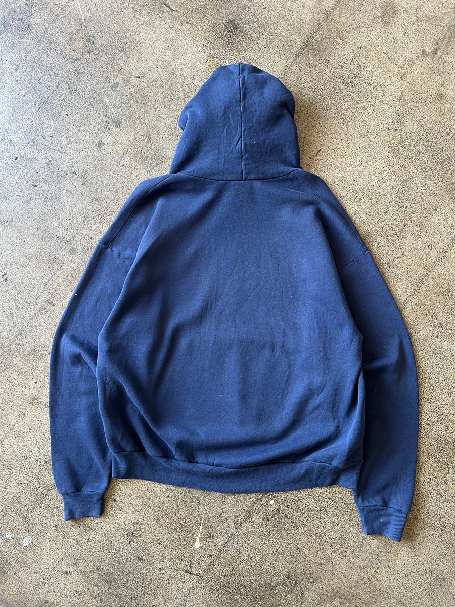 2000s Hanes Navy Paint Hoodie