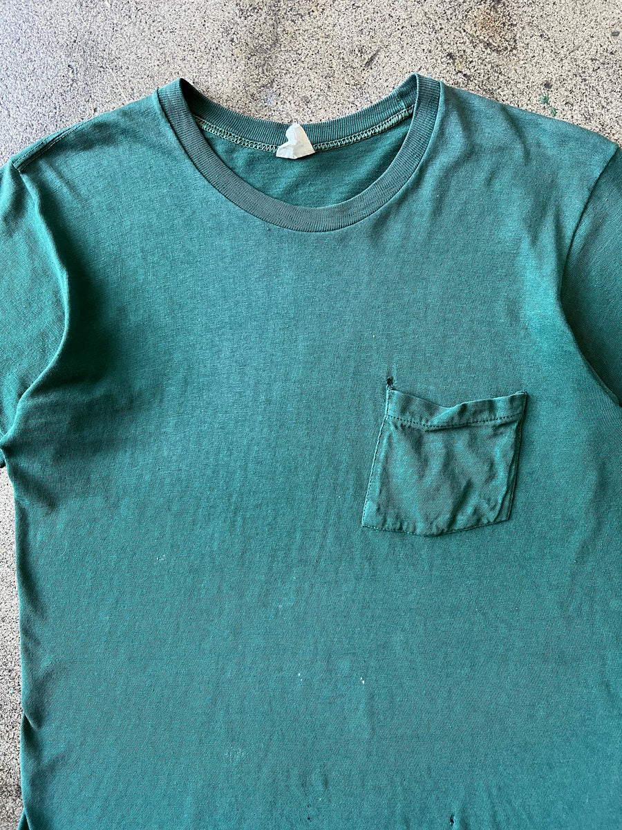 1970s Green Faded Pocket Tee