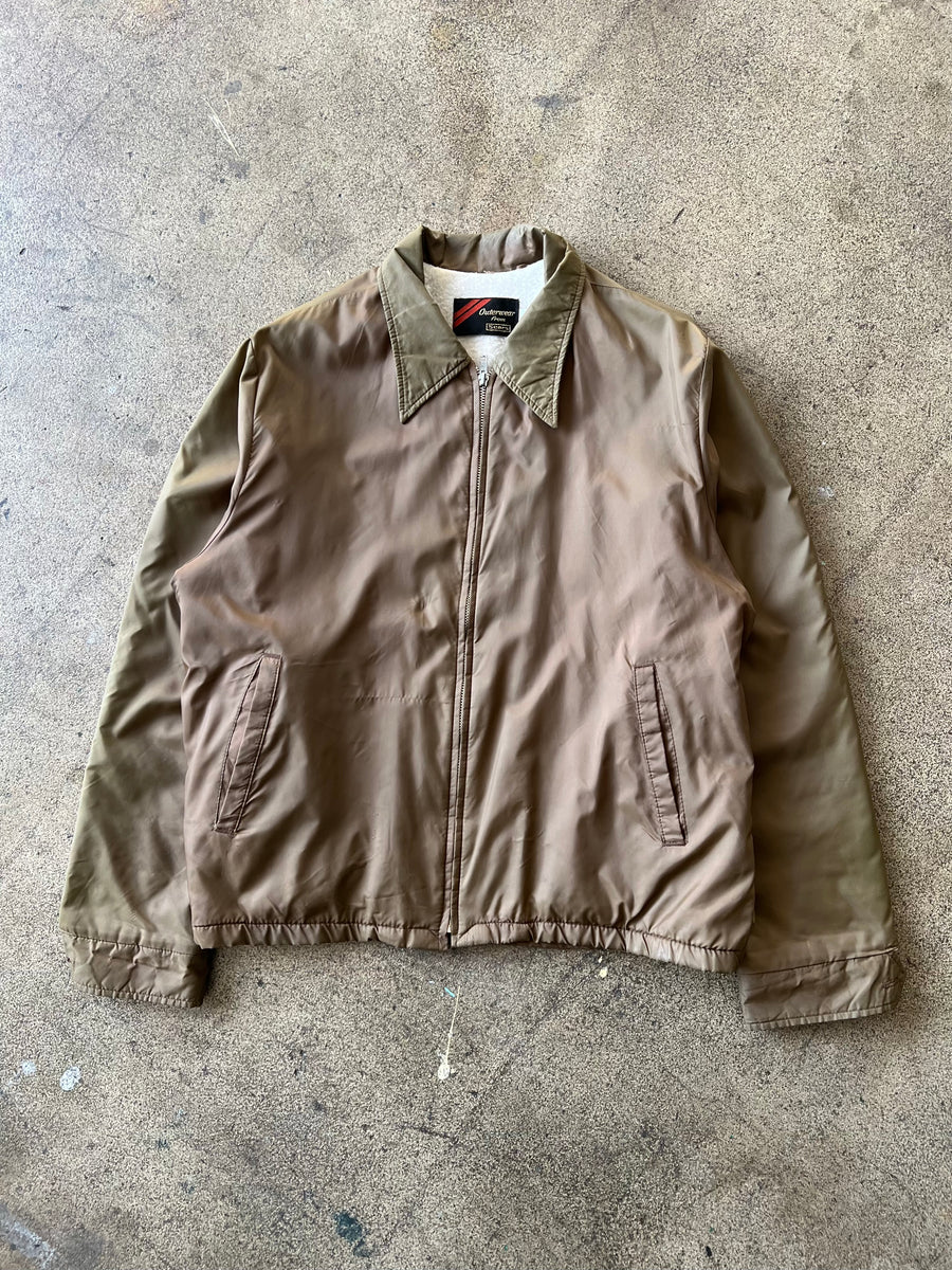 1970s Sears Greenish Brown Windbreaker Jacket