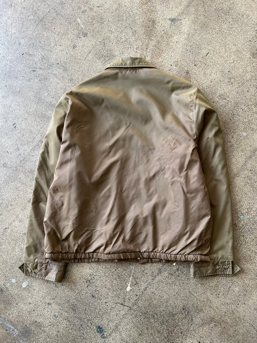 1970s Sears Greenish Brown Windbreaker Jacket