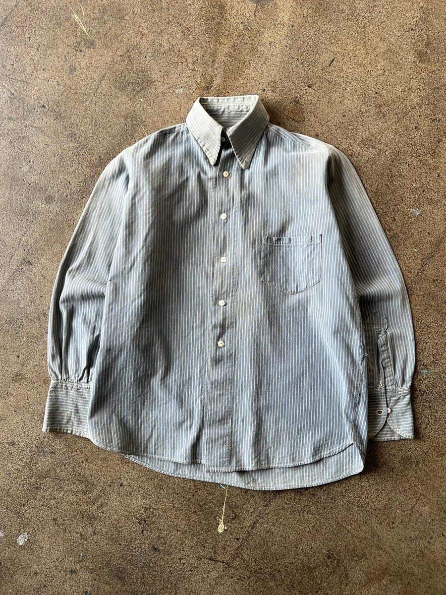 1930s Railroad Stripe Work Shirt