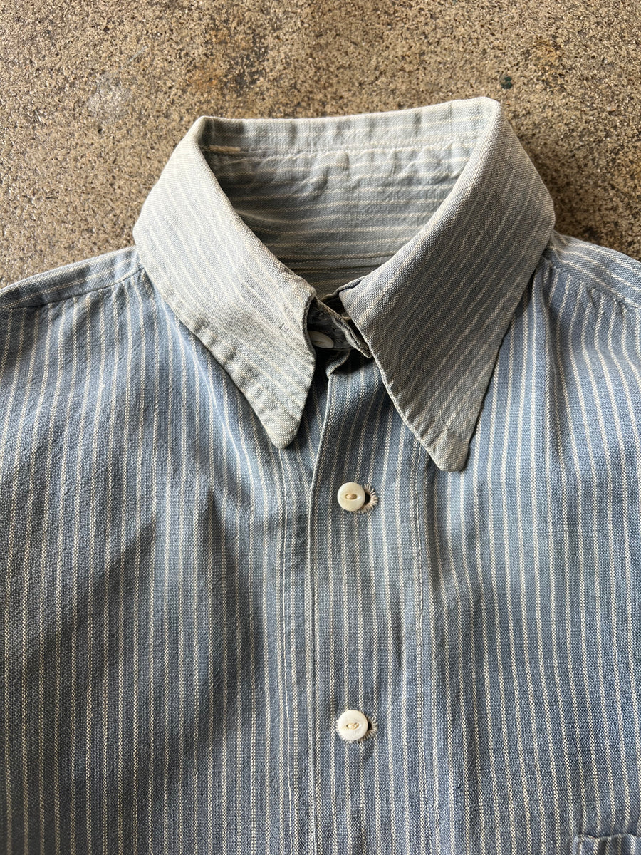 1930s Railroad Stripe Work Shirt