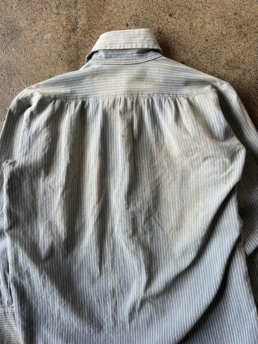 1930s Railroad Stripe Work Shirt