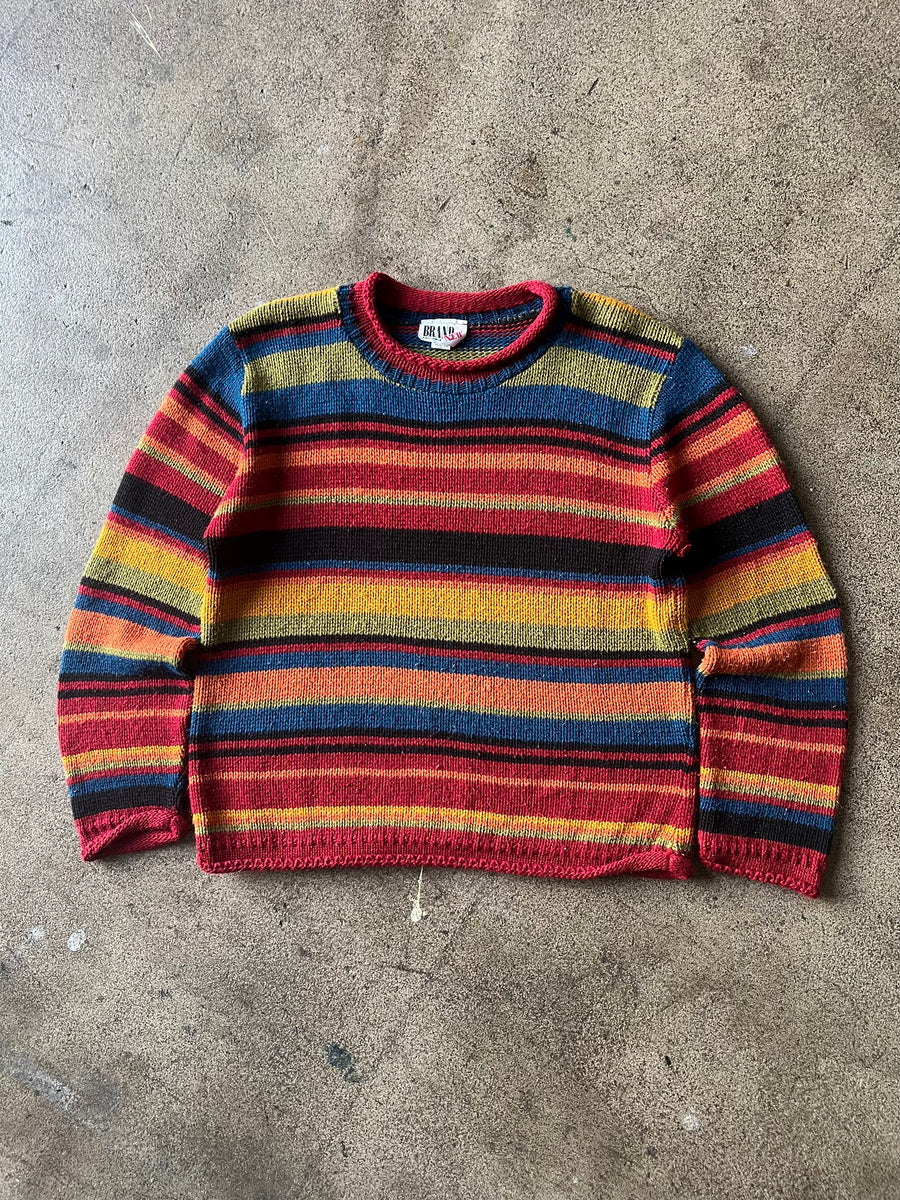 1990s Boxy Colorful Sweater