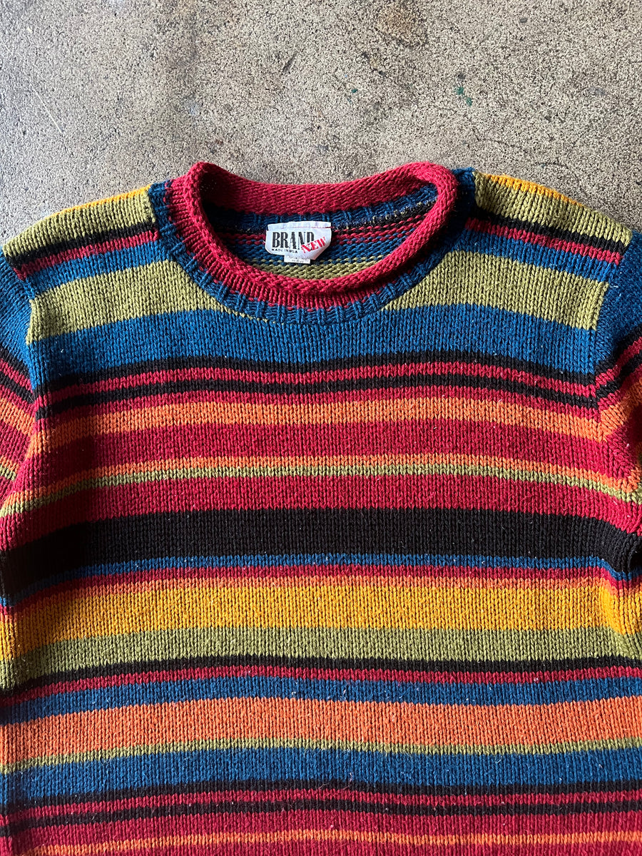 1990s Boxy Colorful Sweater