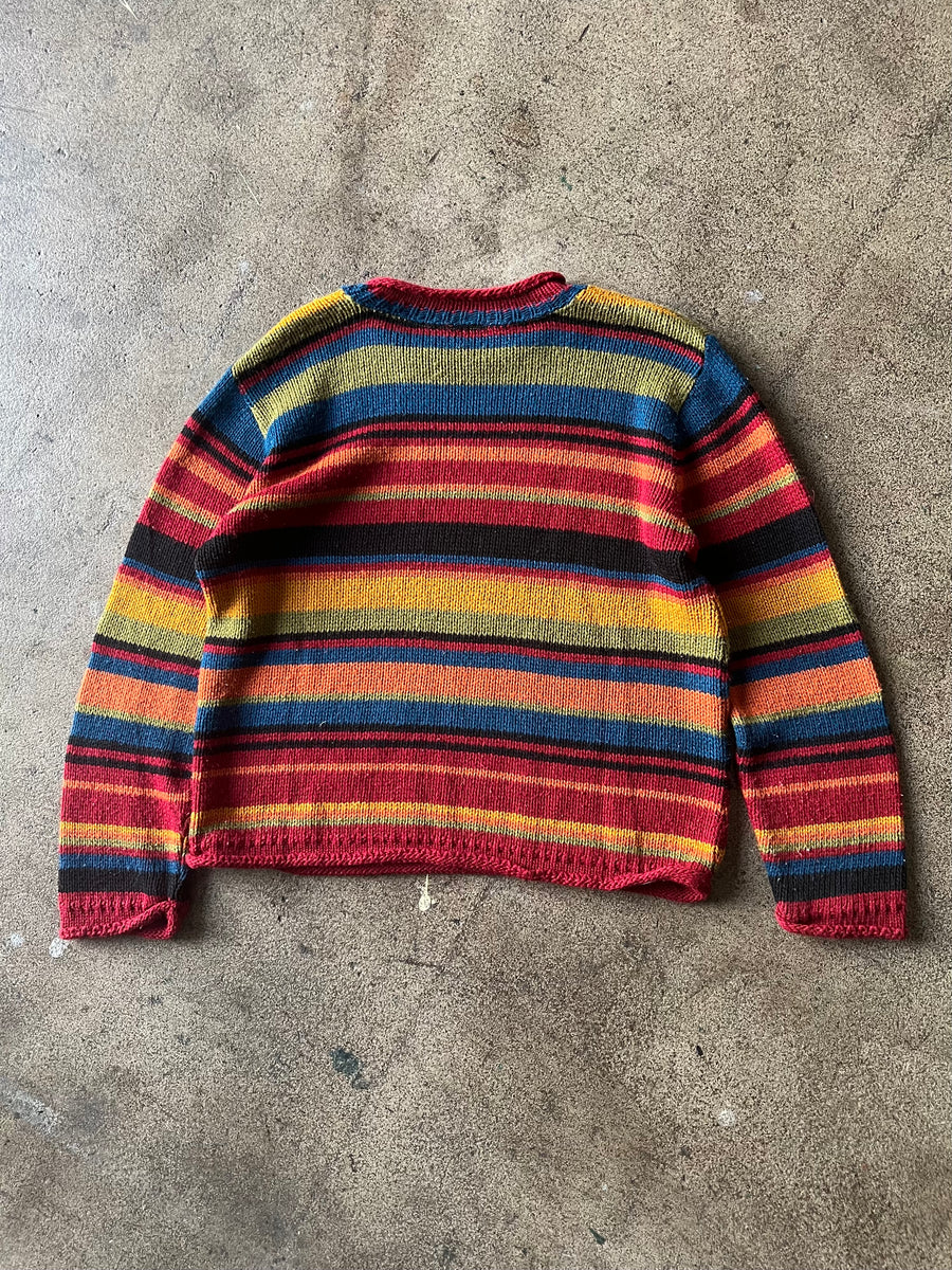 1990s Boxy Colorful Sweater