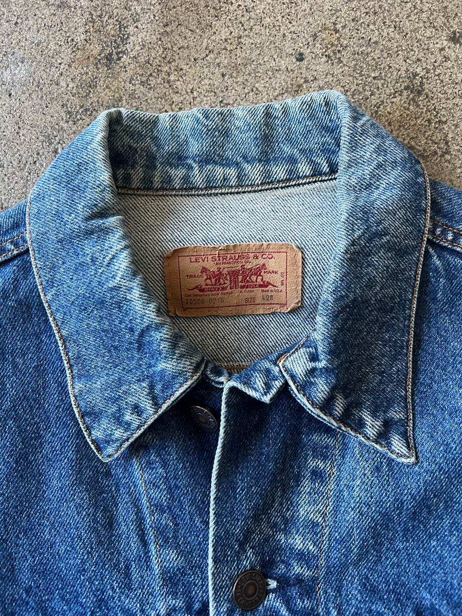 1980s Levi's Type III Mid Wash Denim Jacket