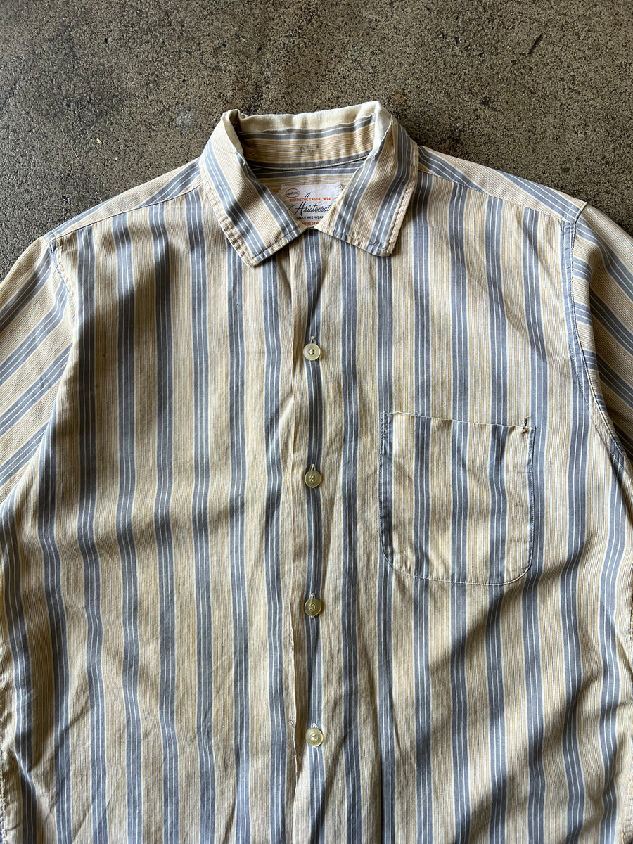 1960s Striped Short Sleeve Shirt