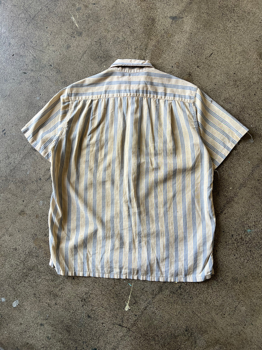 1960s Striped Short Sleeve Shirt