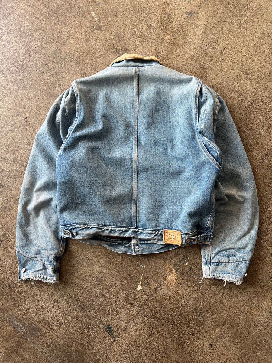 1980s Polo Ralph Lauren Type II Blanket Lined Denim Jacket