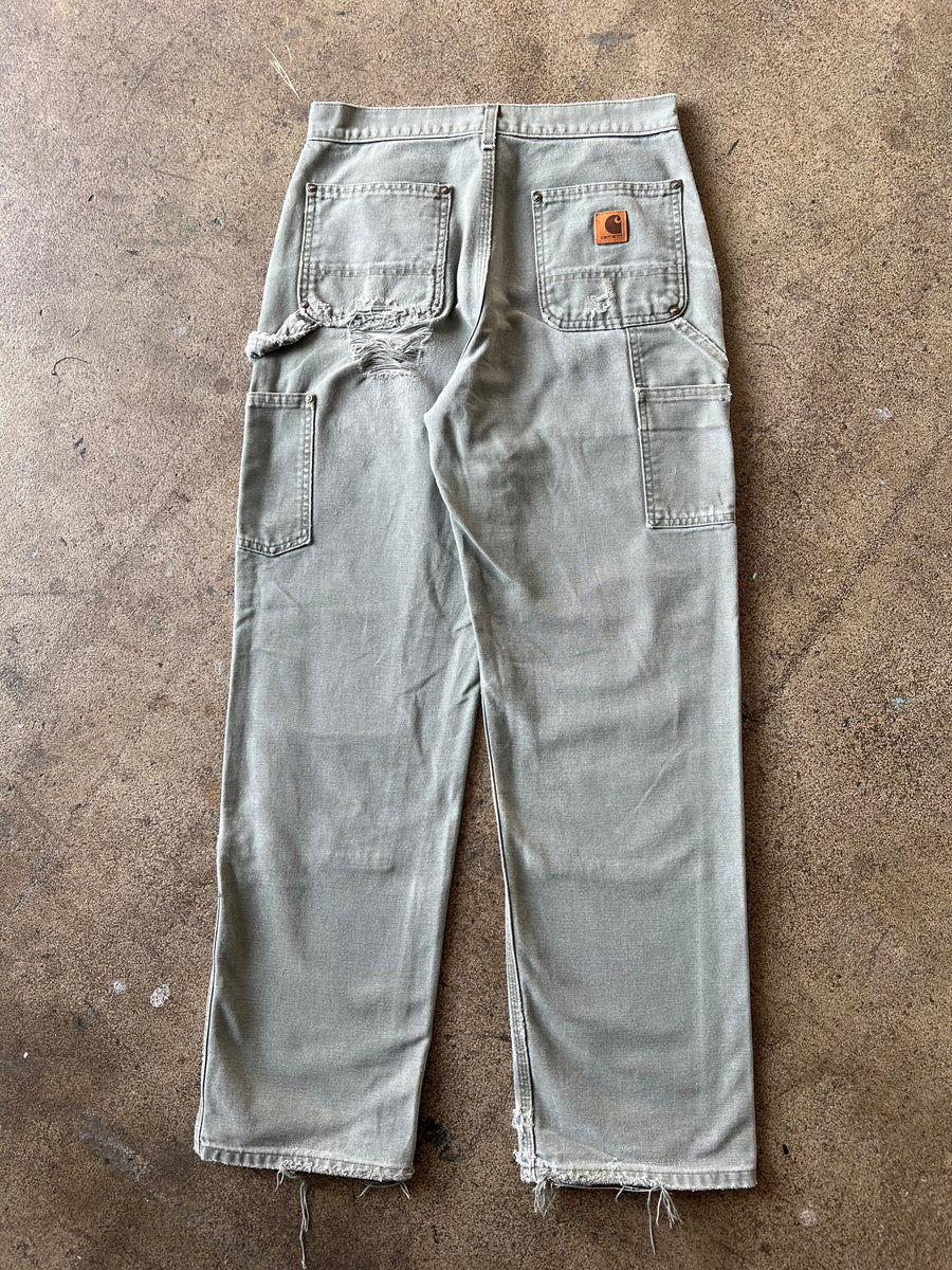 1990s Carhartt Double Knees Moss Green 30