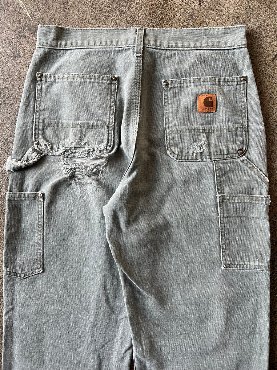 1990s Carhartt Double Knees Moss Green 30