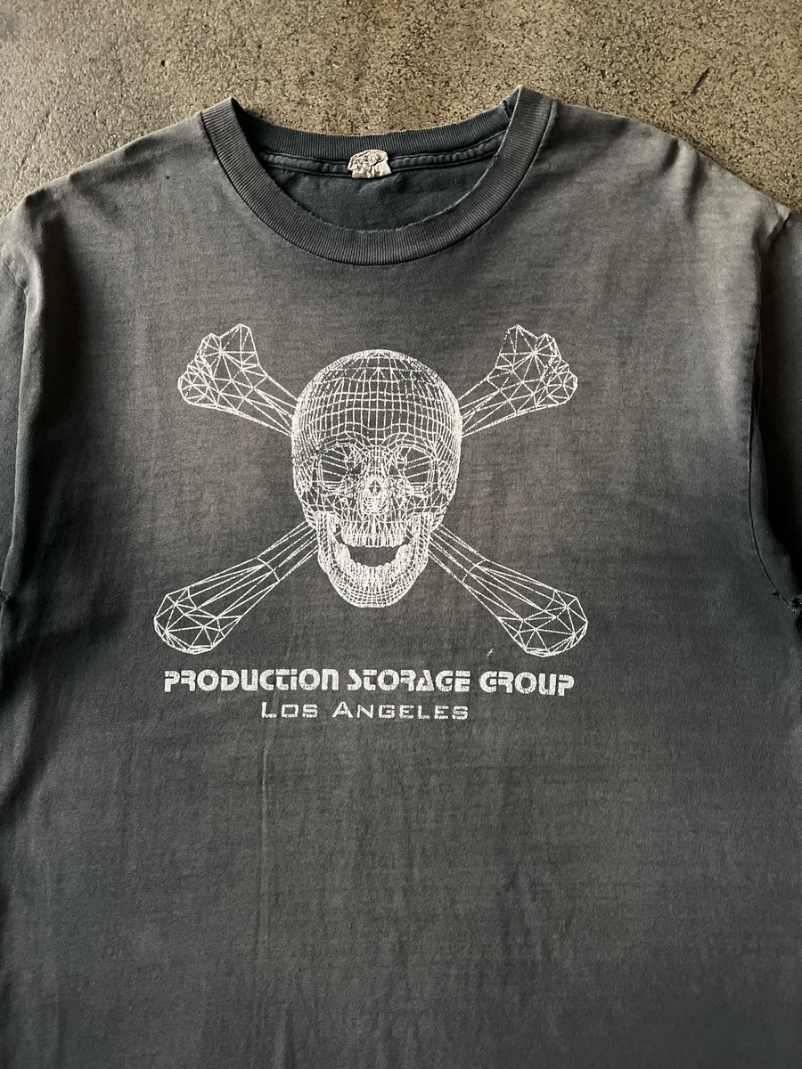 2000s Production Storage Group Skull Tee