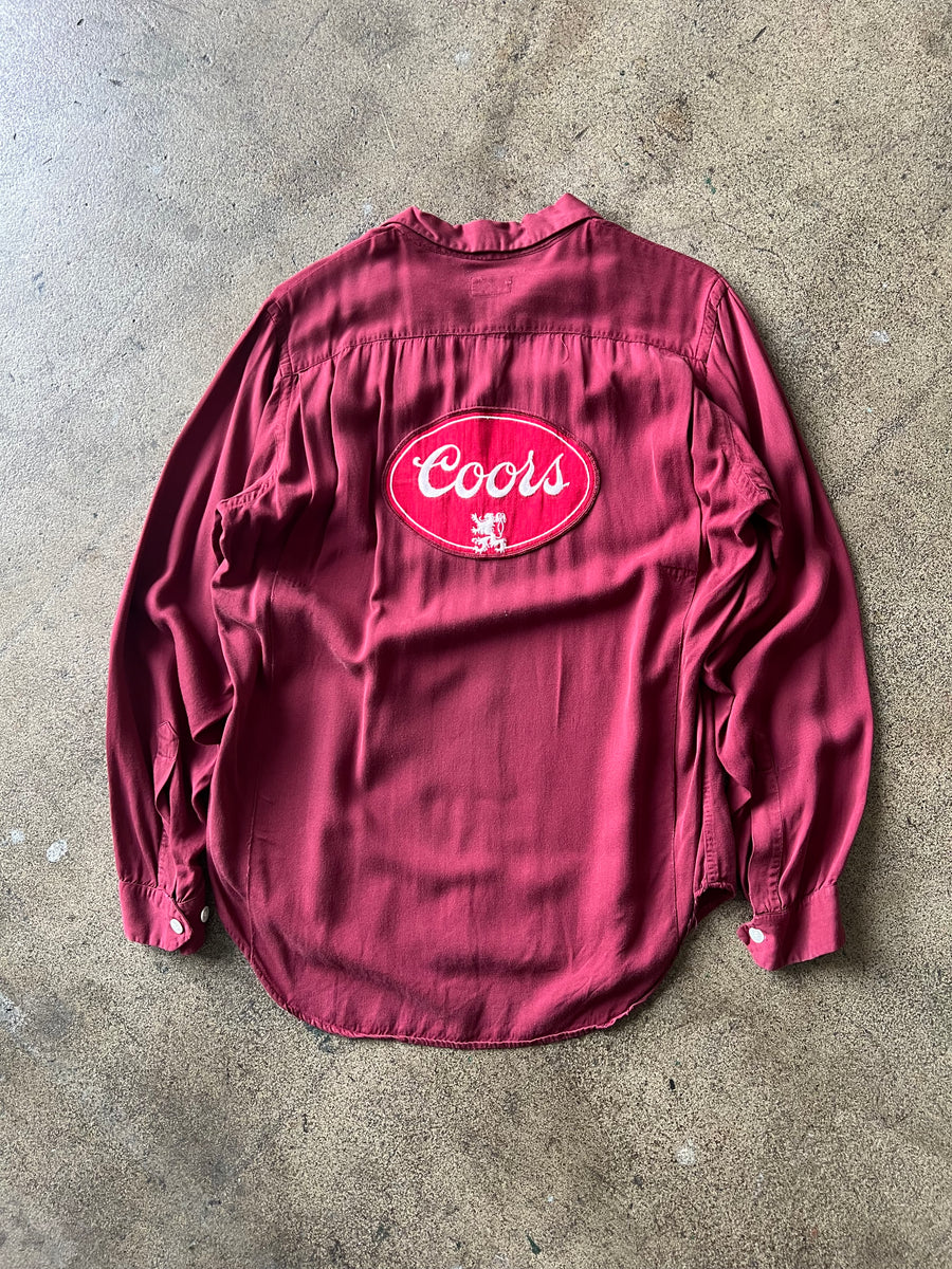 1950s Coors Rayon Gab Bowling Shirt