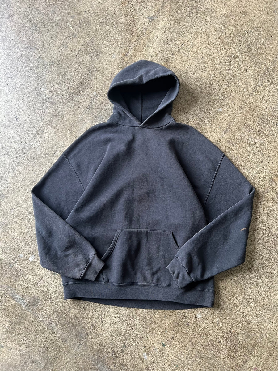 2000s Russell Faded Black Hoodie