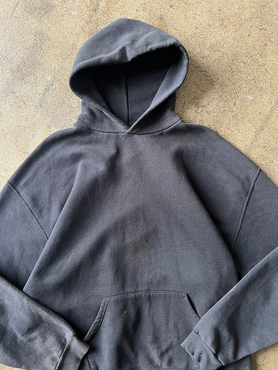 2000s Russell Faded Black Hoodie