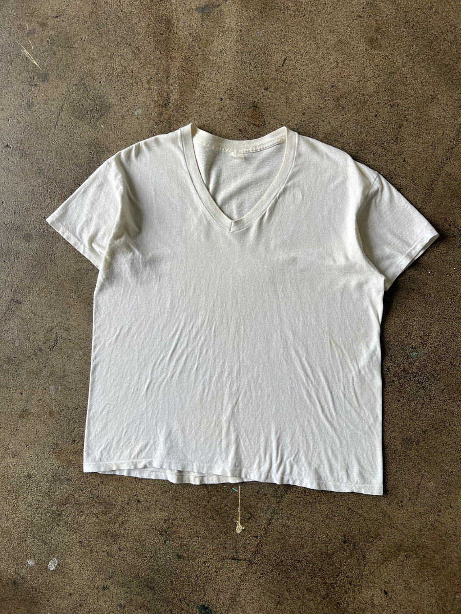 1970s V Neck Single Stitch Tee