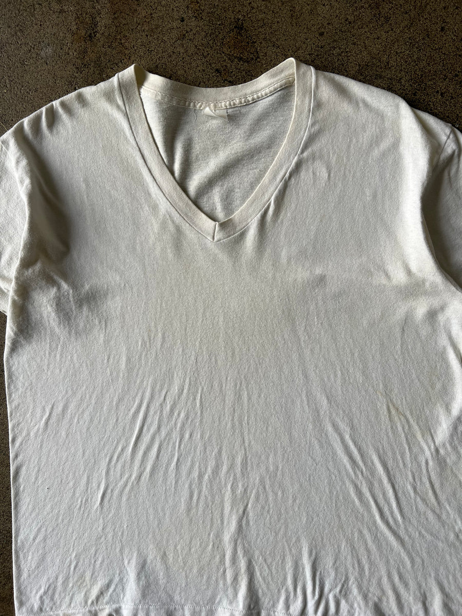 1970s V Neck Single Stitch Tee