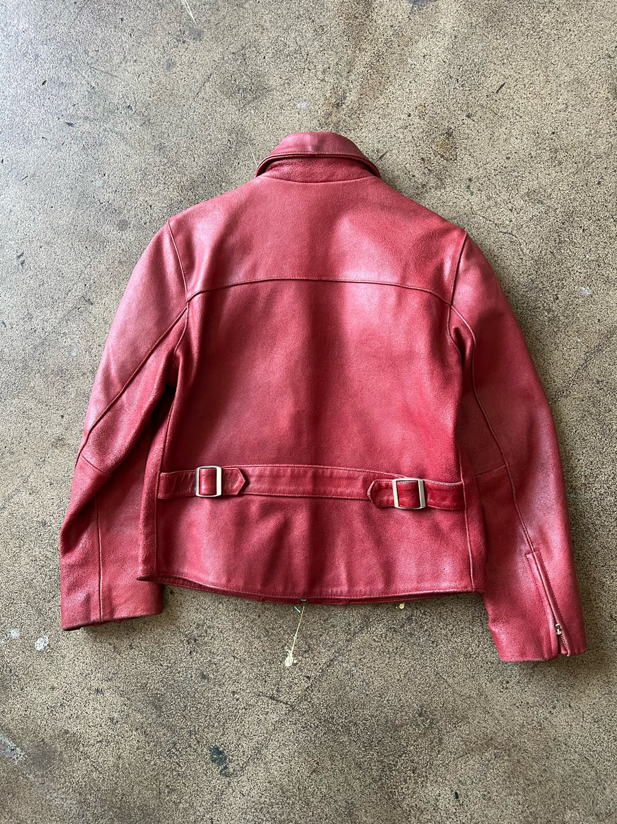 2000s Gap Blood Cropped Leather Jacket – Ametora