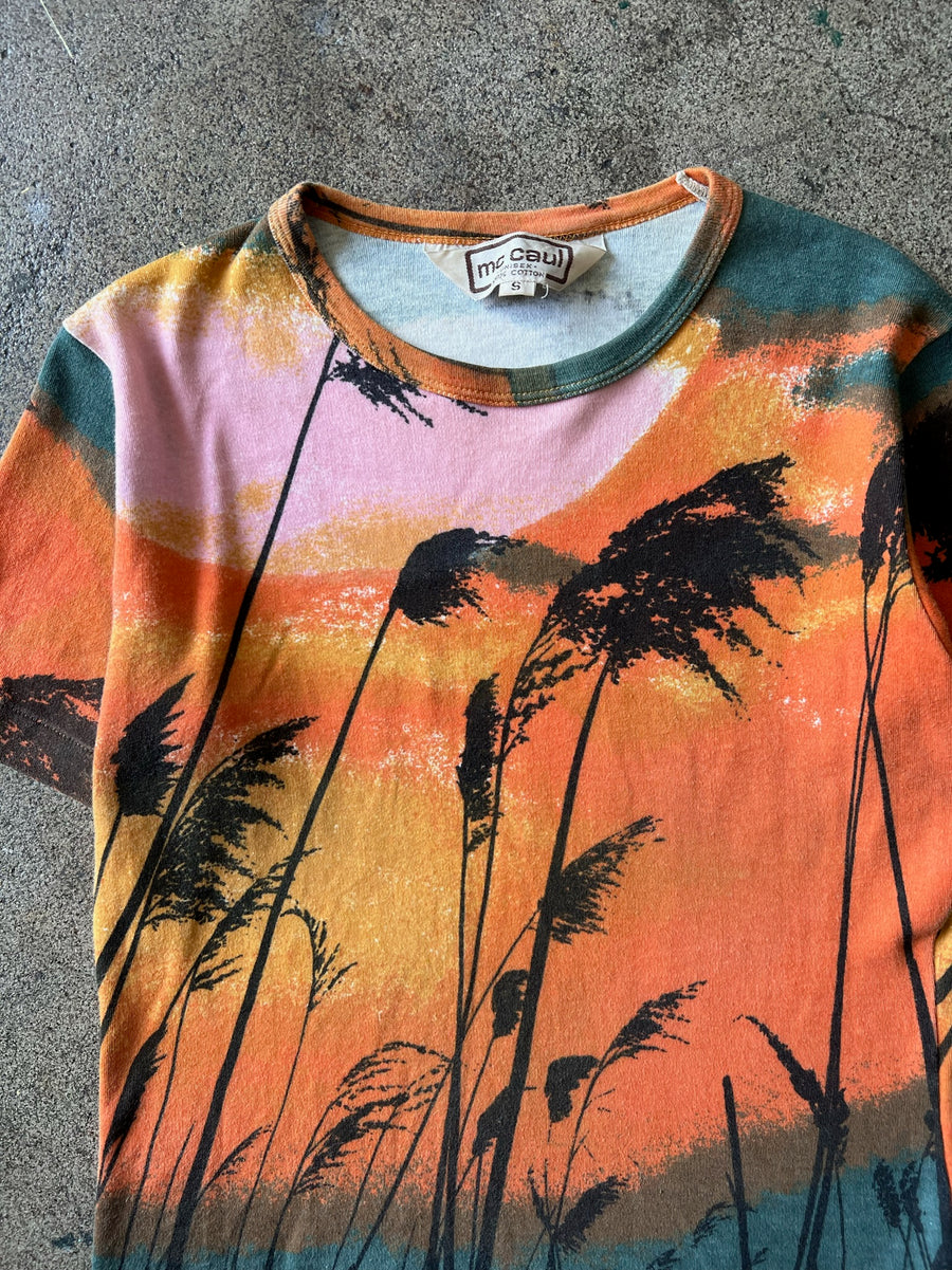 1970s All Over Print Tropical Tee