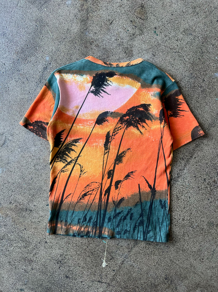 1970s All Over Print Tropical Tee