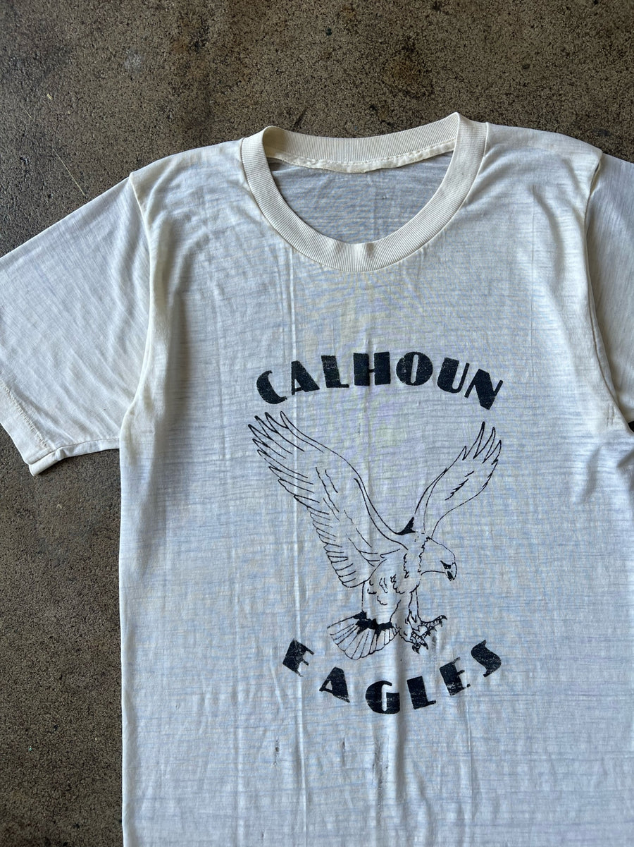 1970s Calhoun Eagles Sheer Tee