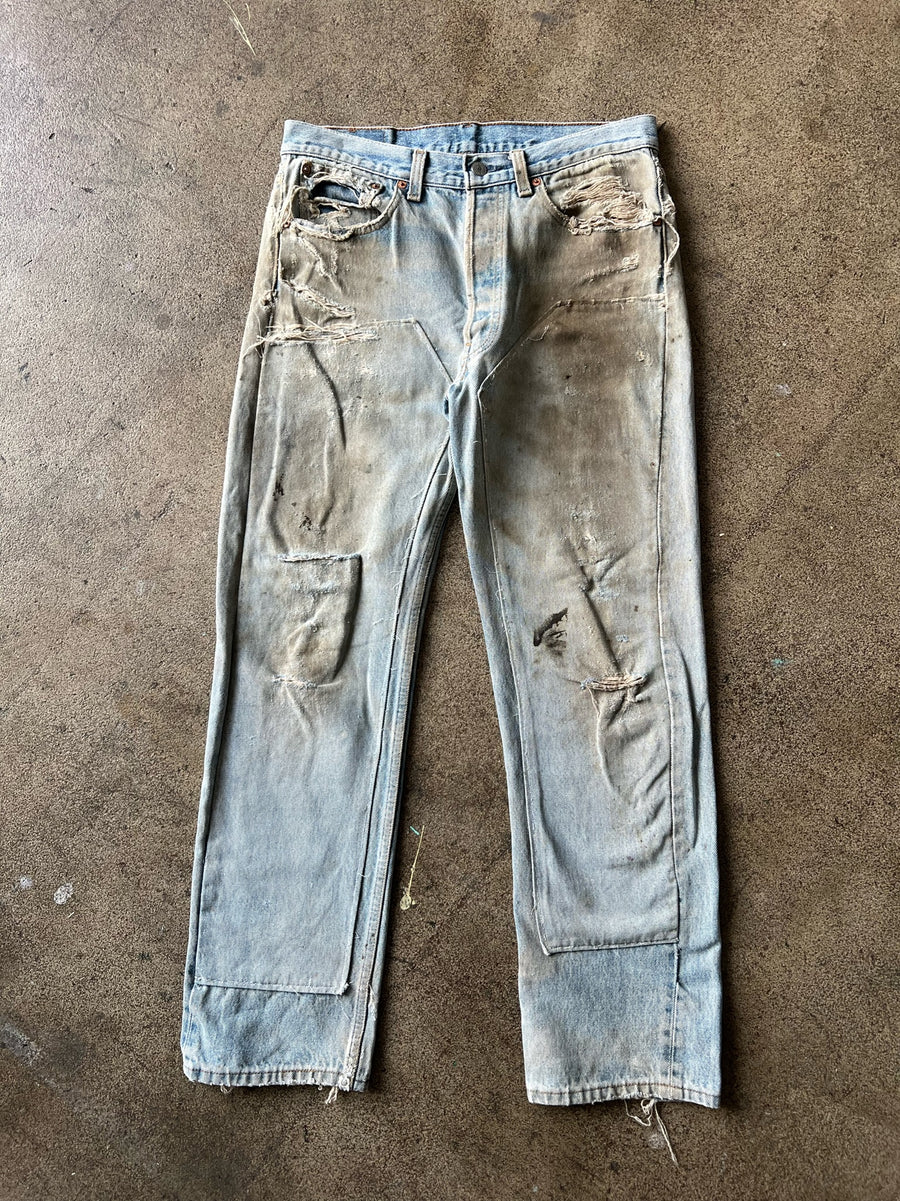 1990s Levi's 501 Double Knees Dirty Wash 31