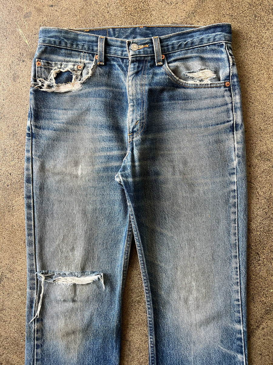 1990s Levi's 517 Dirty Wash Bootcut Jeans 31