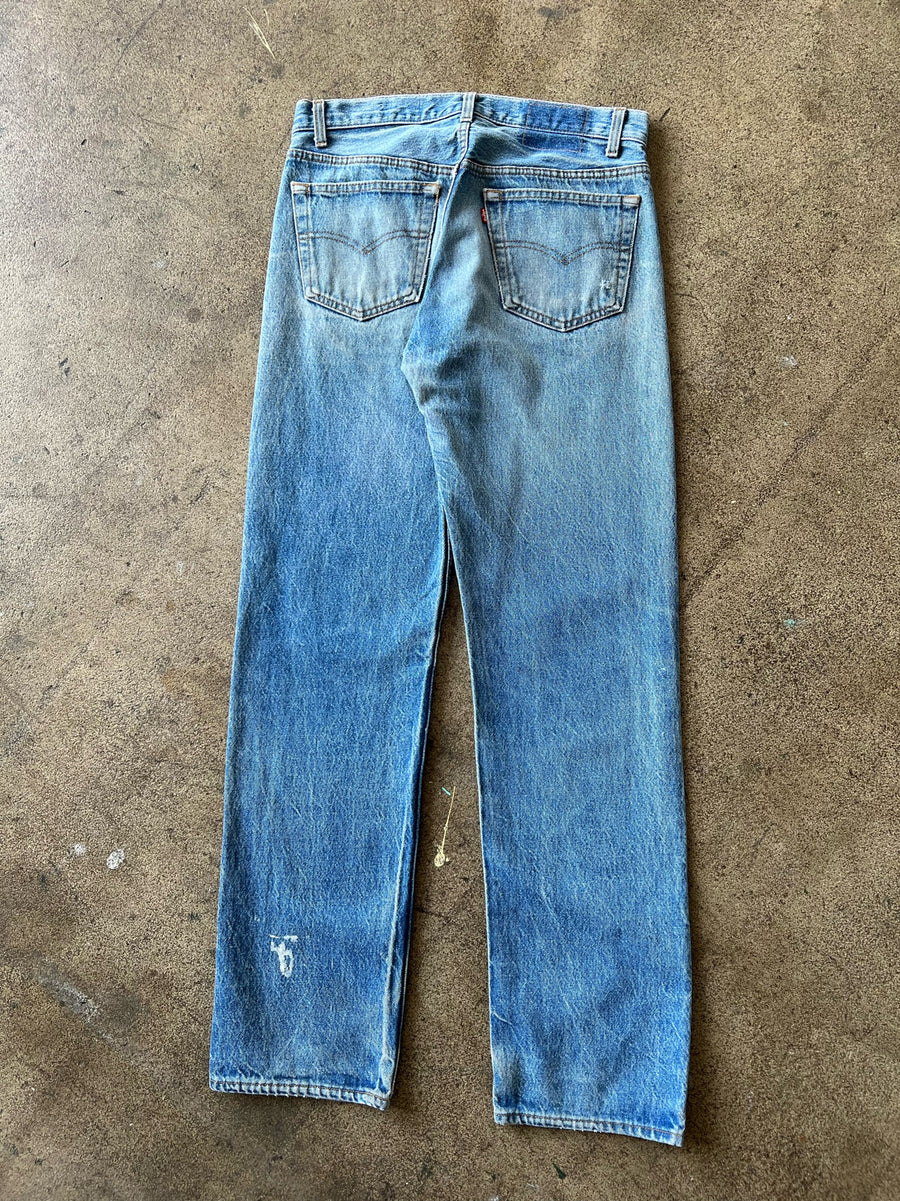 1990s Levi's 501 Faded Mid Wash Jeans 32