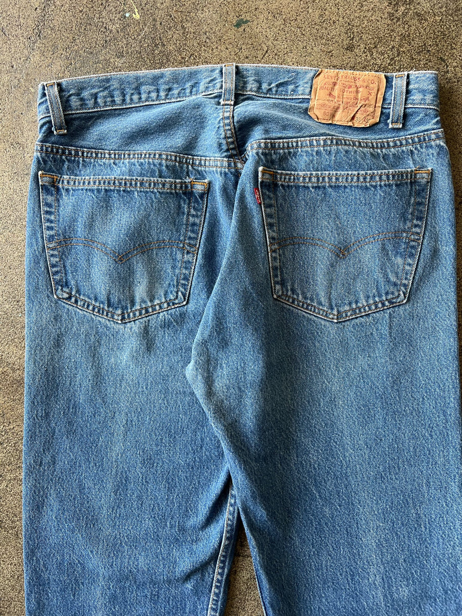 1990s Levi's 501 Medium Blue Wash Jeans 34