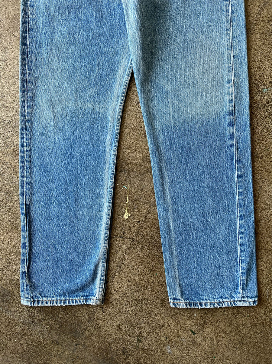 1990s Levi's 501 Faded Blue Wash Jeans 35