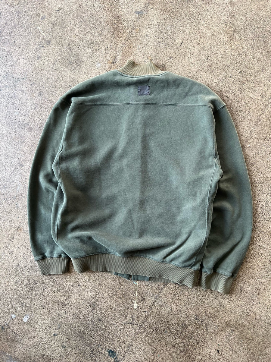 2000s Columbia Faded Green Zip Sweatshirt