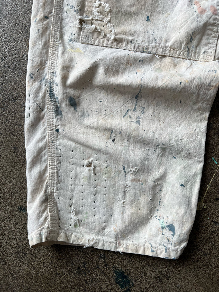 1950s Lee Donut Button Double Knee Painter Pants 37