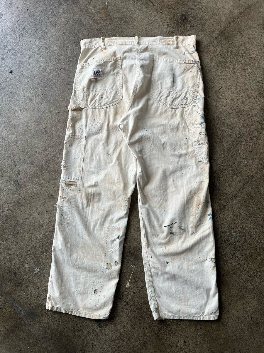 1950s Lee Donut Button Double Knee Painter Pants 37