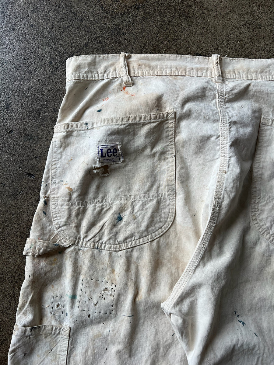 1950s Lee Donut Button Double Knee Painter Pants 37