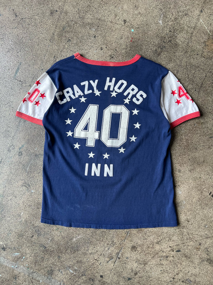 1970s Crazy Horse Inn Ringer Jersey Tee