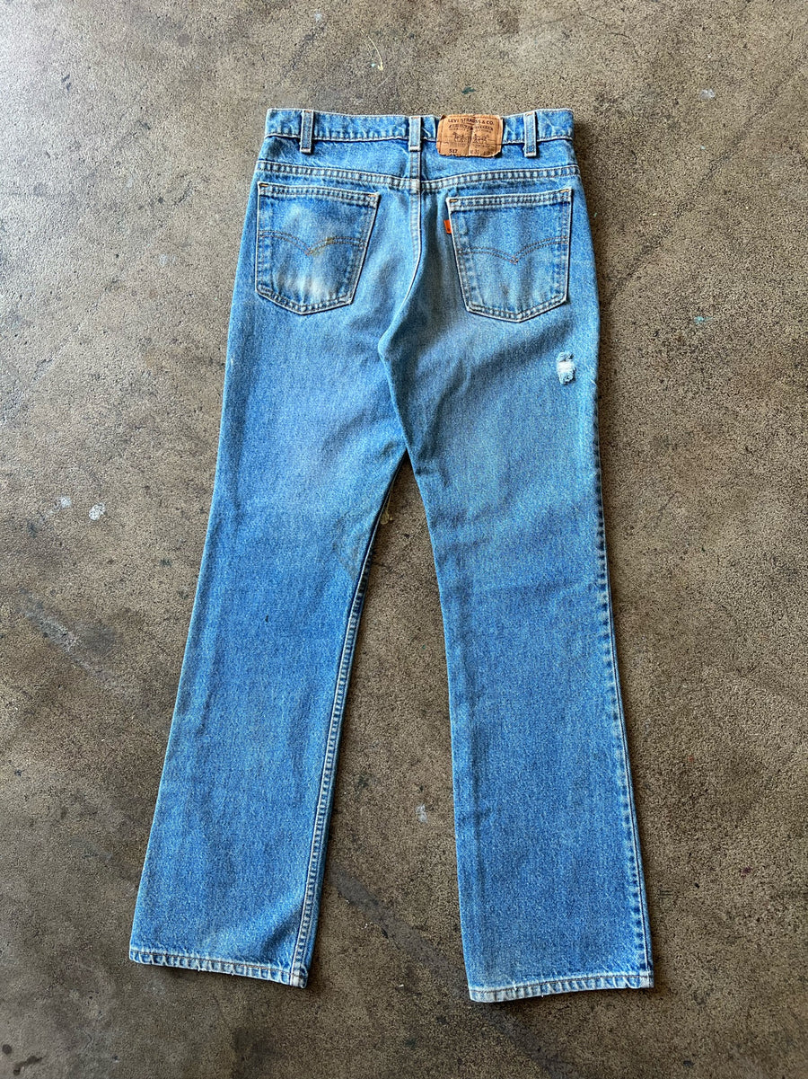 1990s Levi's 517 Orange Tab Painter Jeans 30