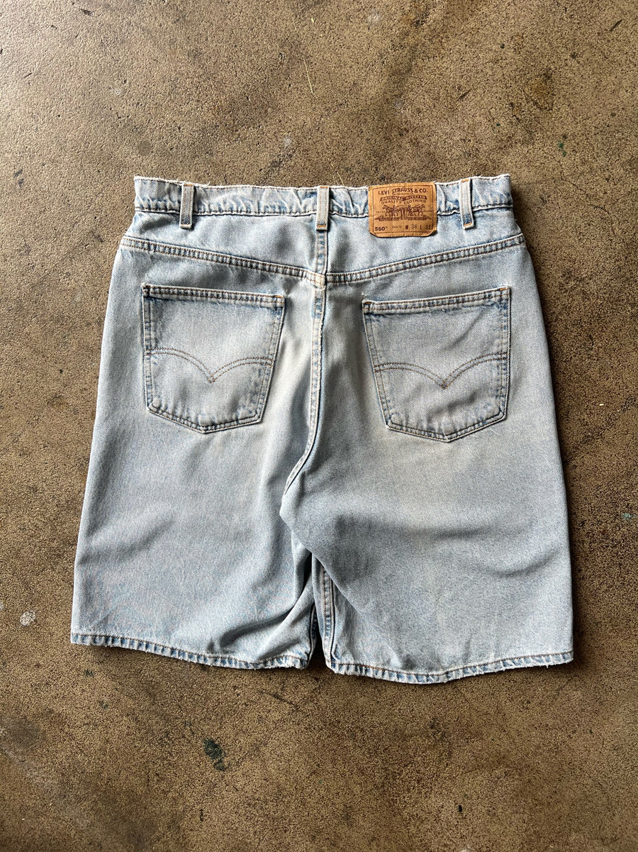 1990s Levi's 560 Orange Tab Jorts 35