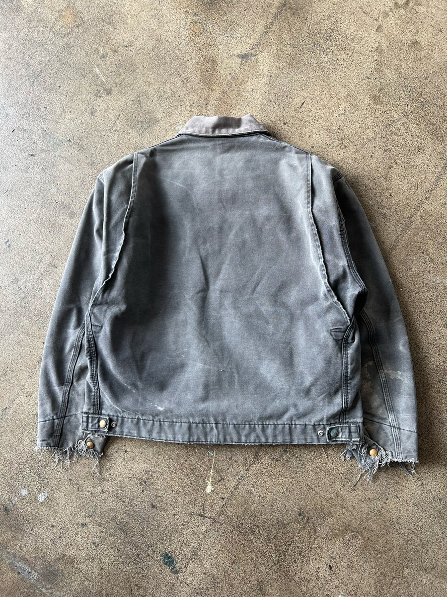 1990s Carhartt Detroit Jacket Faded Black + Distressed