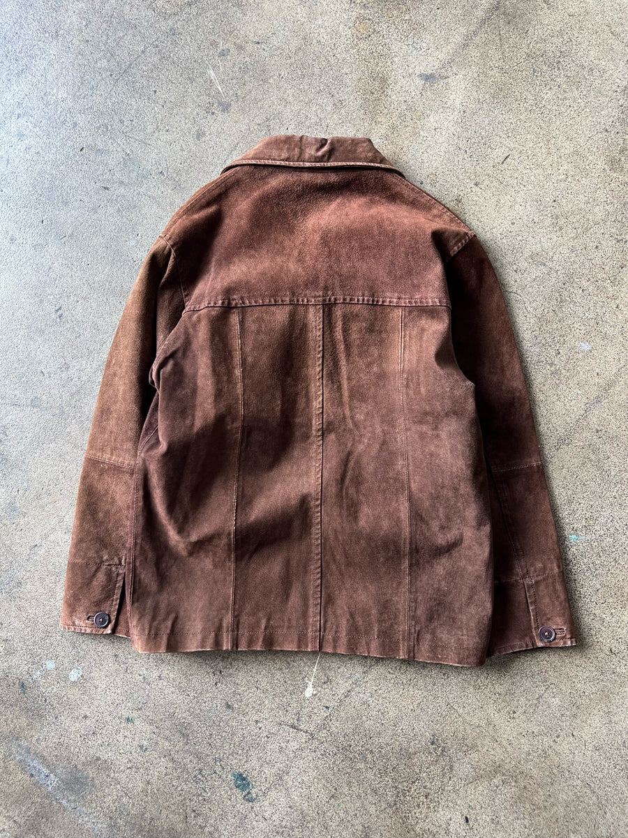 1990s Brown Suede Coat