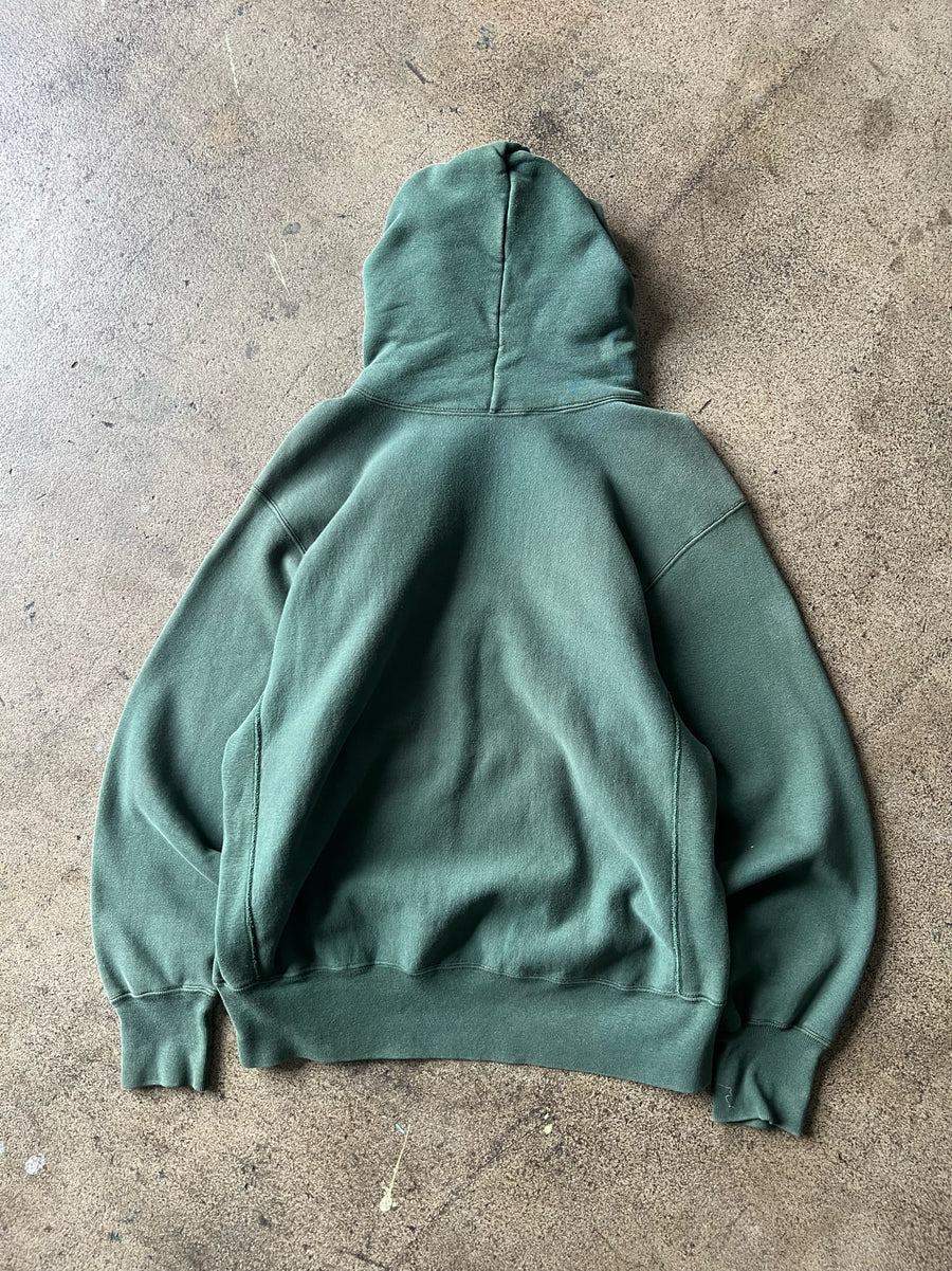 1980s Champion RW Deerfield Academy Green Hoodie