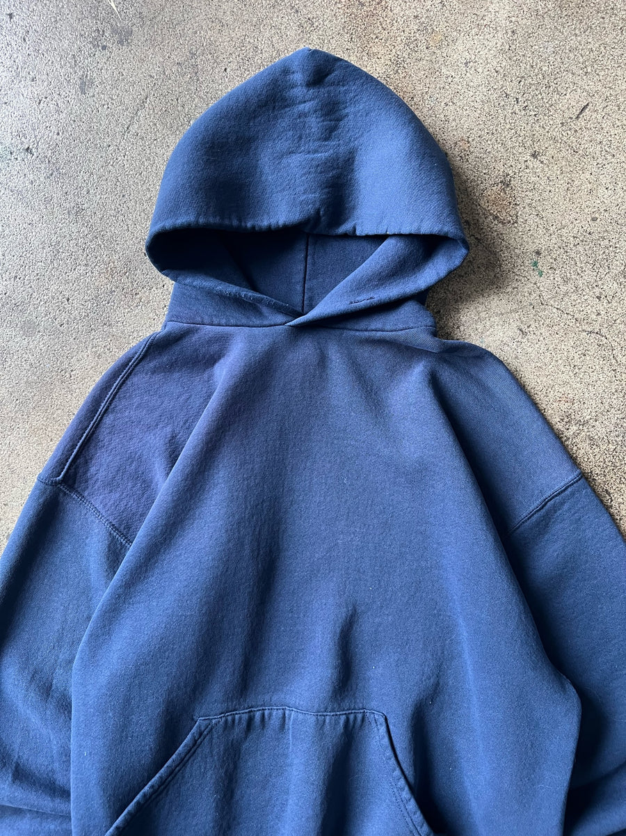 1990s Russell Faded Blue Hoodie