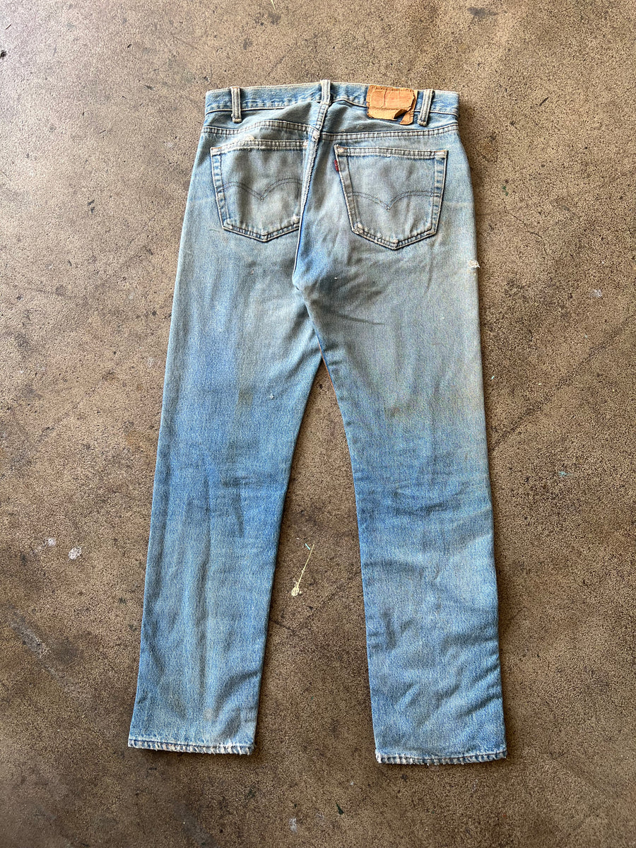 1980s Levi's 501 Suede Chaps Jeans 31